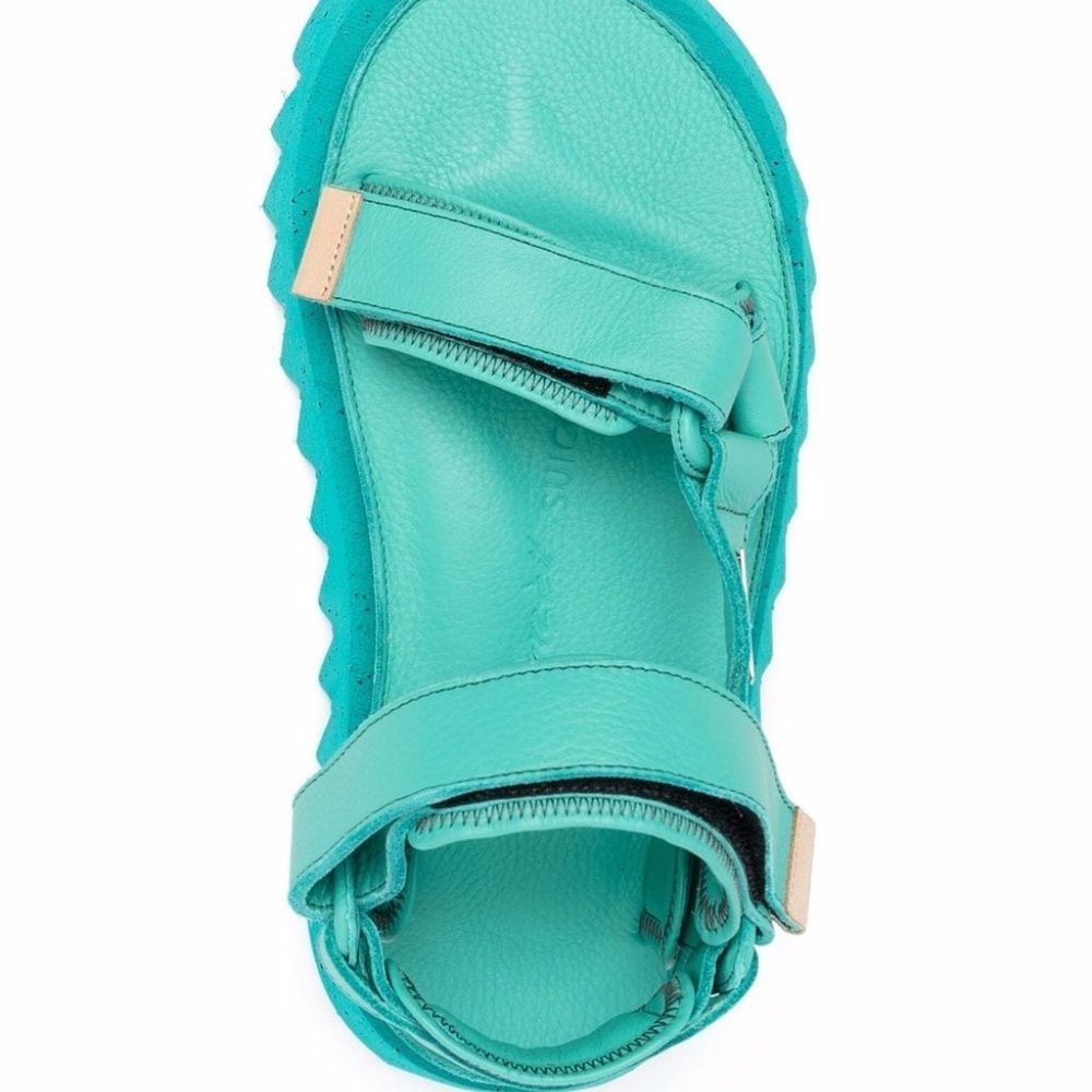 Marsèll x Suicoke Depa Leather Sandals 37 / US 7 Aqua Blue Platform Designer NWT - Picture 3 of 14